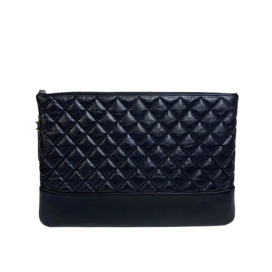 Chanel Gabrielle Pouch Zip Black