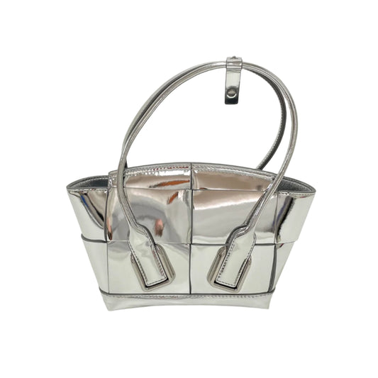 Bottega Veneta Arco Mini Metallic Silver