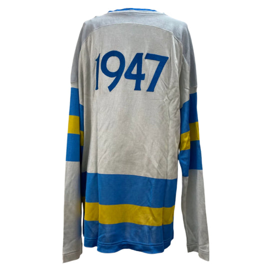 Christian Dior T-shirt Long Sleeve Grey Blue Yellow