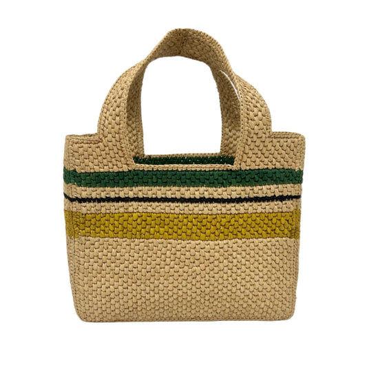 Loewe Tote Bag Raffia Small Natural/Green/Yellow