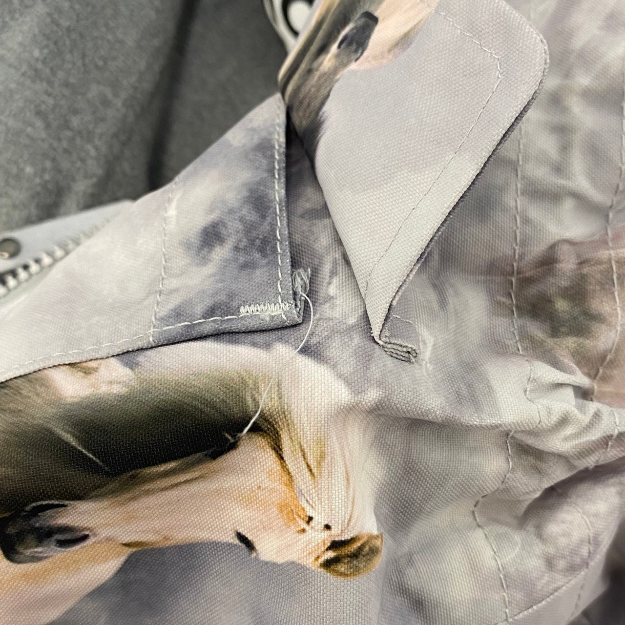 Molo Ski Jacket Grey Pony Print