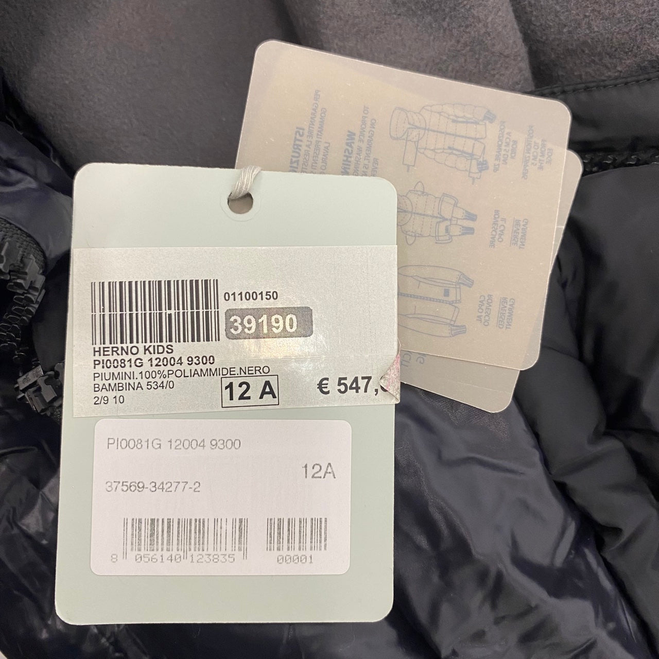 Herno Jacket Hoodie Fur Black