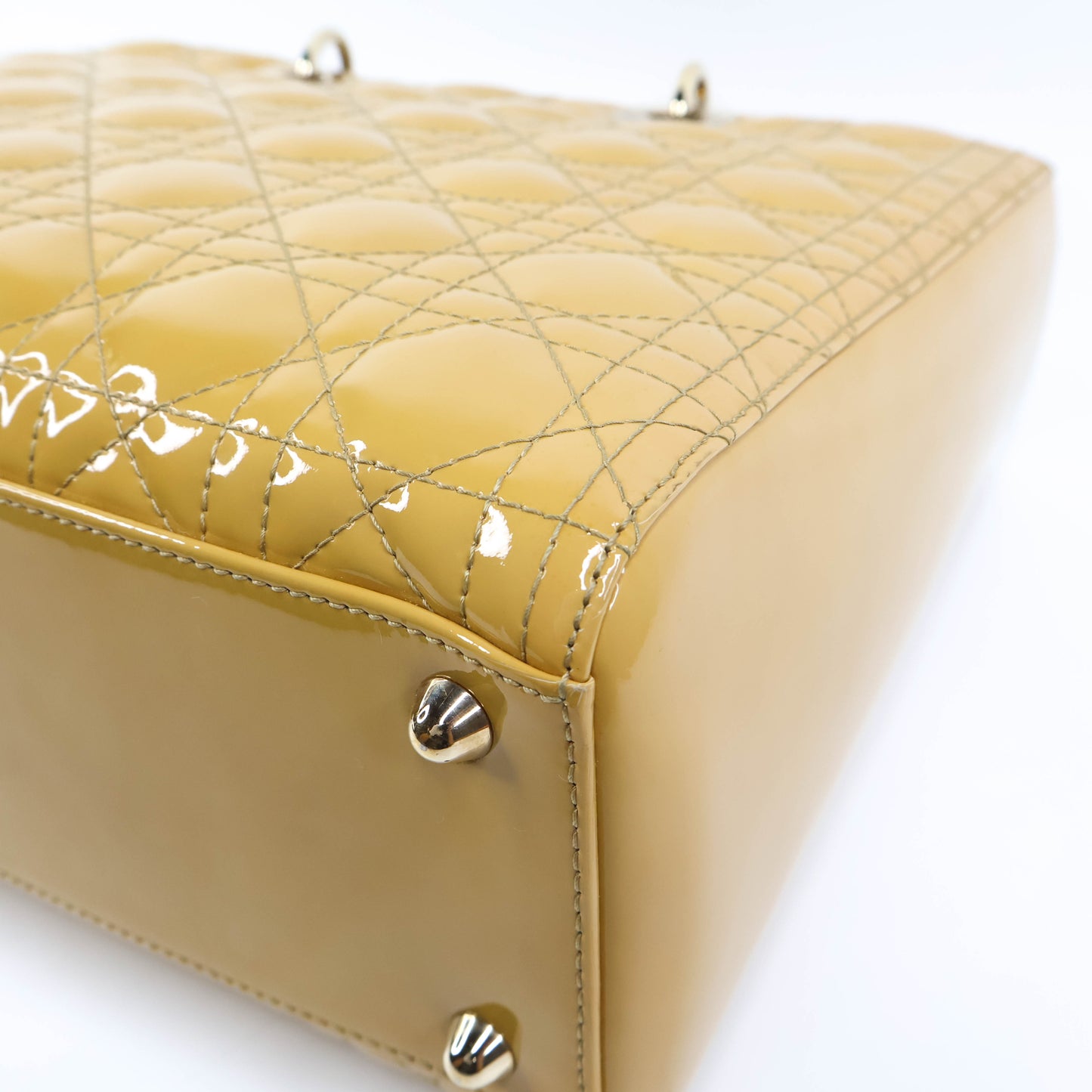 Christian Dior Lady Large Beige Patent SHW