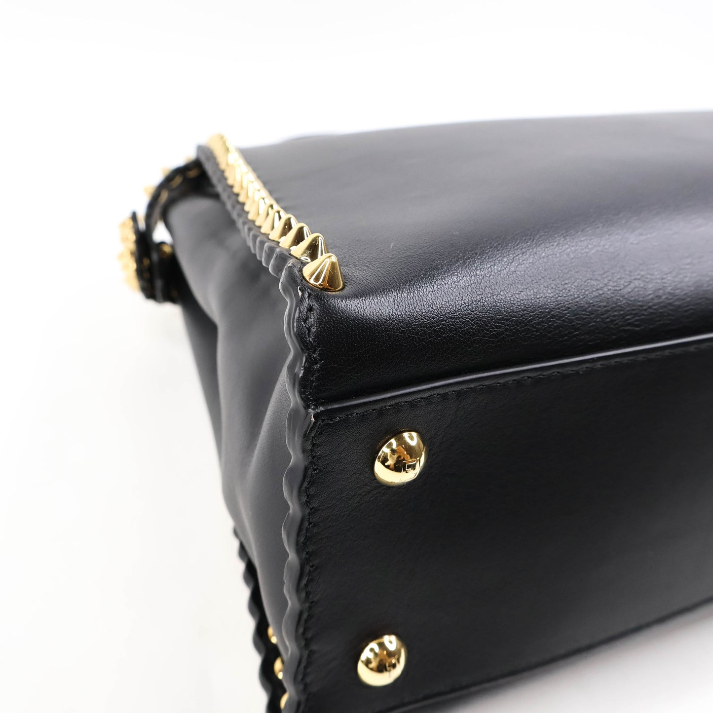 Fendi Peekaboo Medium Black Stud Gold
