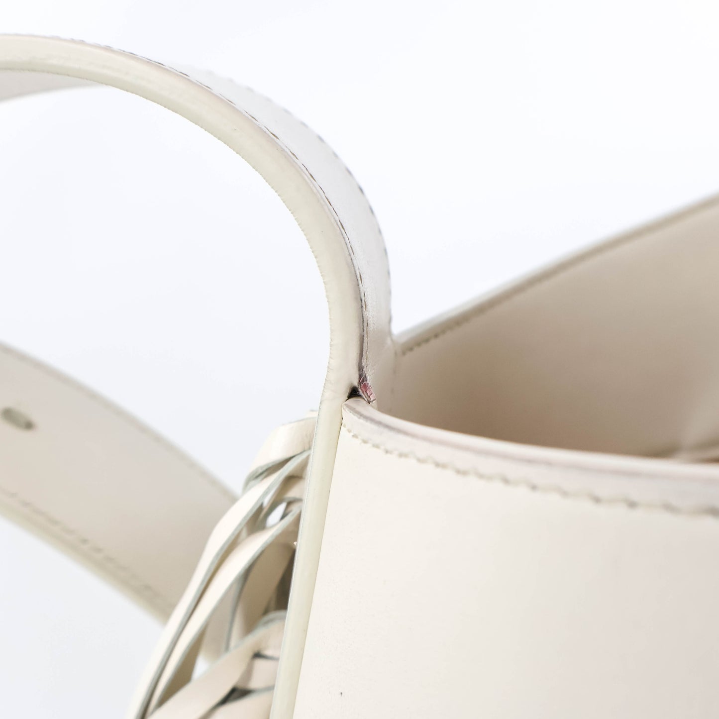 Alaia Babel Medium Bag White