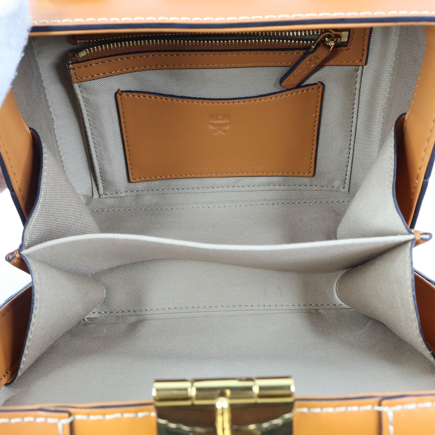 MCM Soft Berlin Crossbody Bag Brown