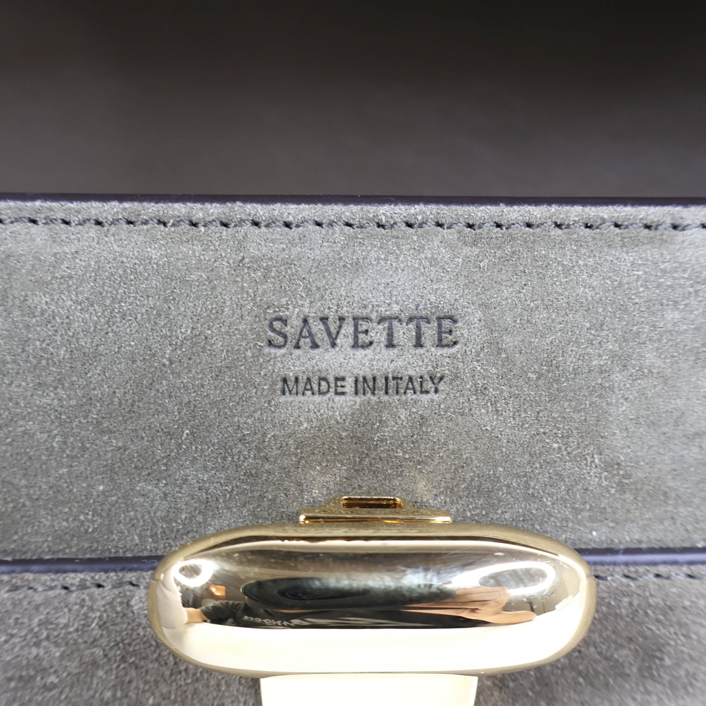 Savette Symmetry Pochette Brown Suede