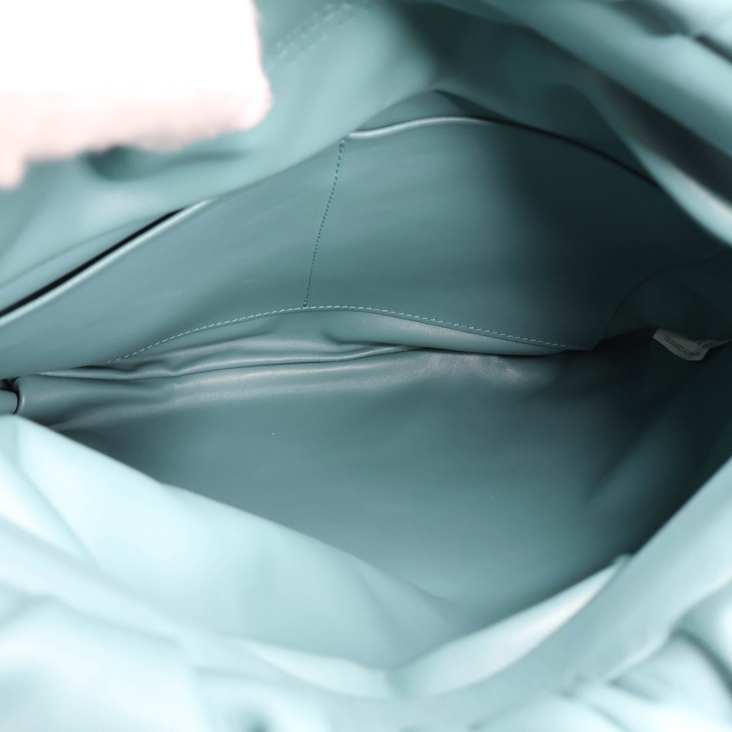 Bottega Veneta Fringe Pouch Linoleum Blue