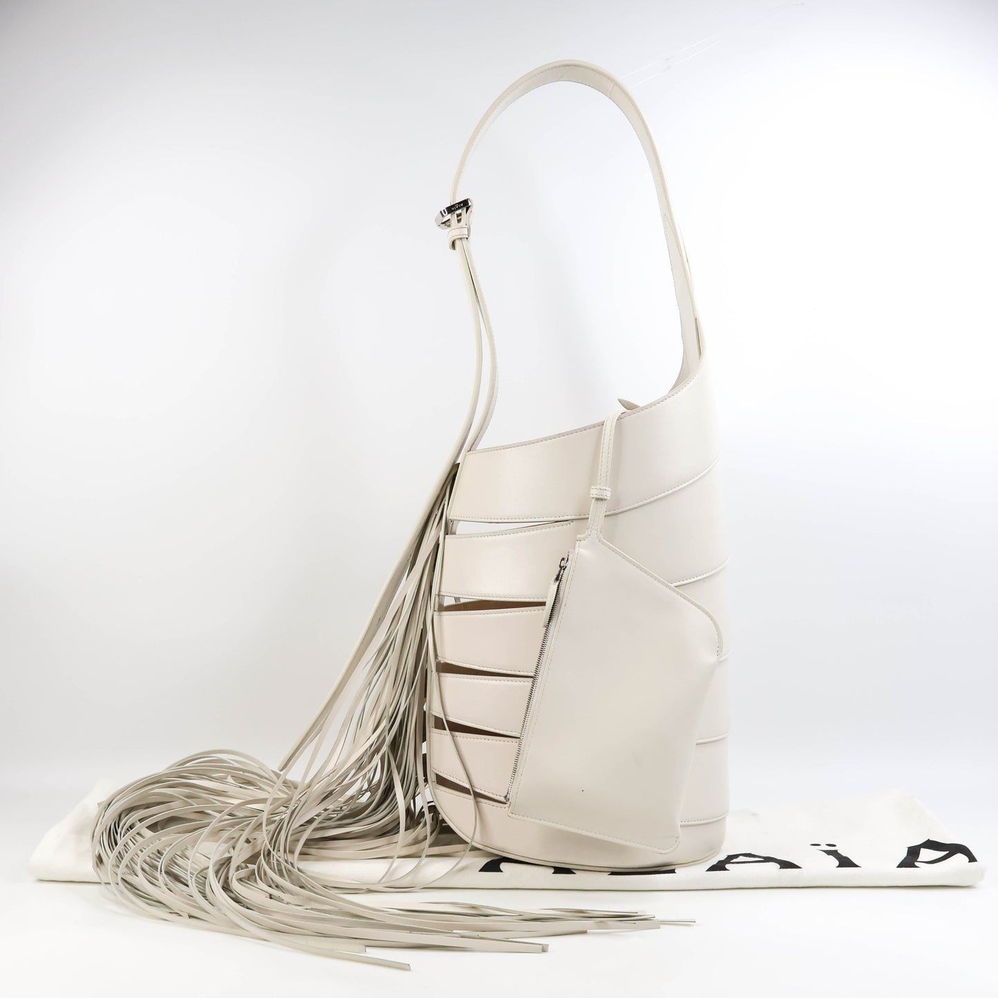 Alaia Babel Medium Bag White