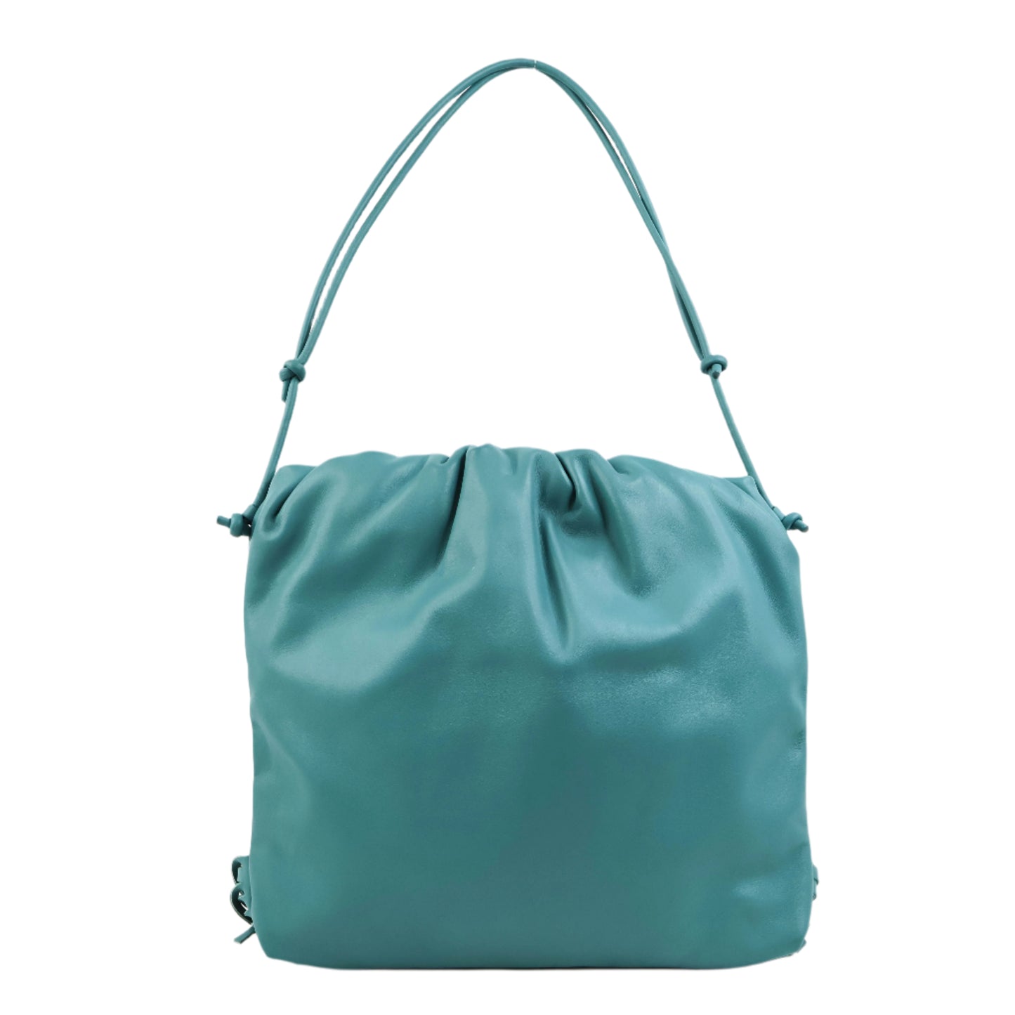 Bottega Veneta Fringe Pouch Linoleum Blue