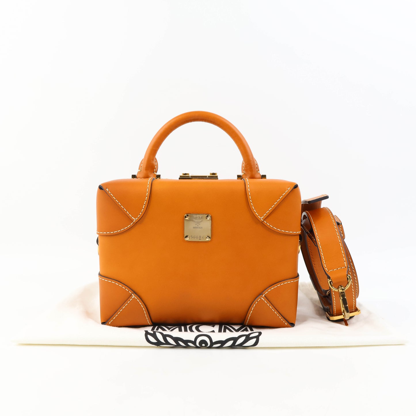 MCM Soft Berlin Crossbody Bag Brown