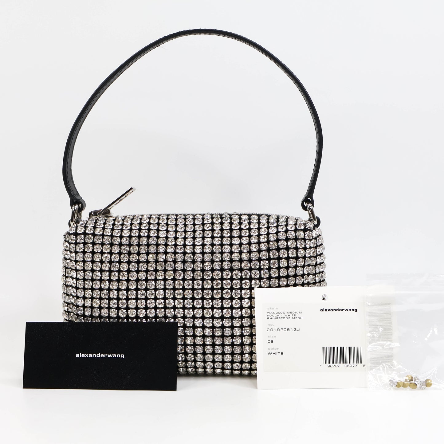 Alexander Wang Pouch Bag Black Crystal