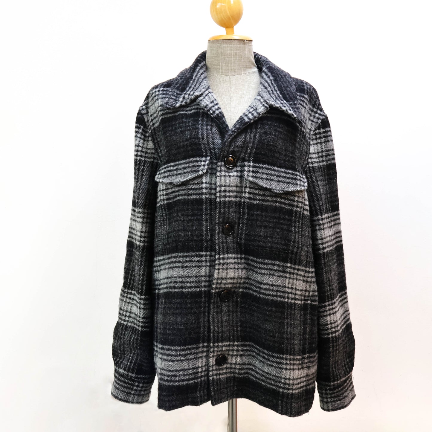 Ami Jacket Wool Black/Grey