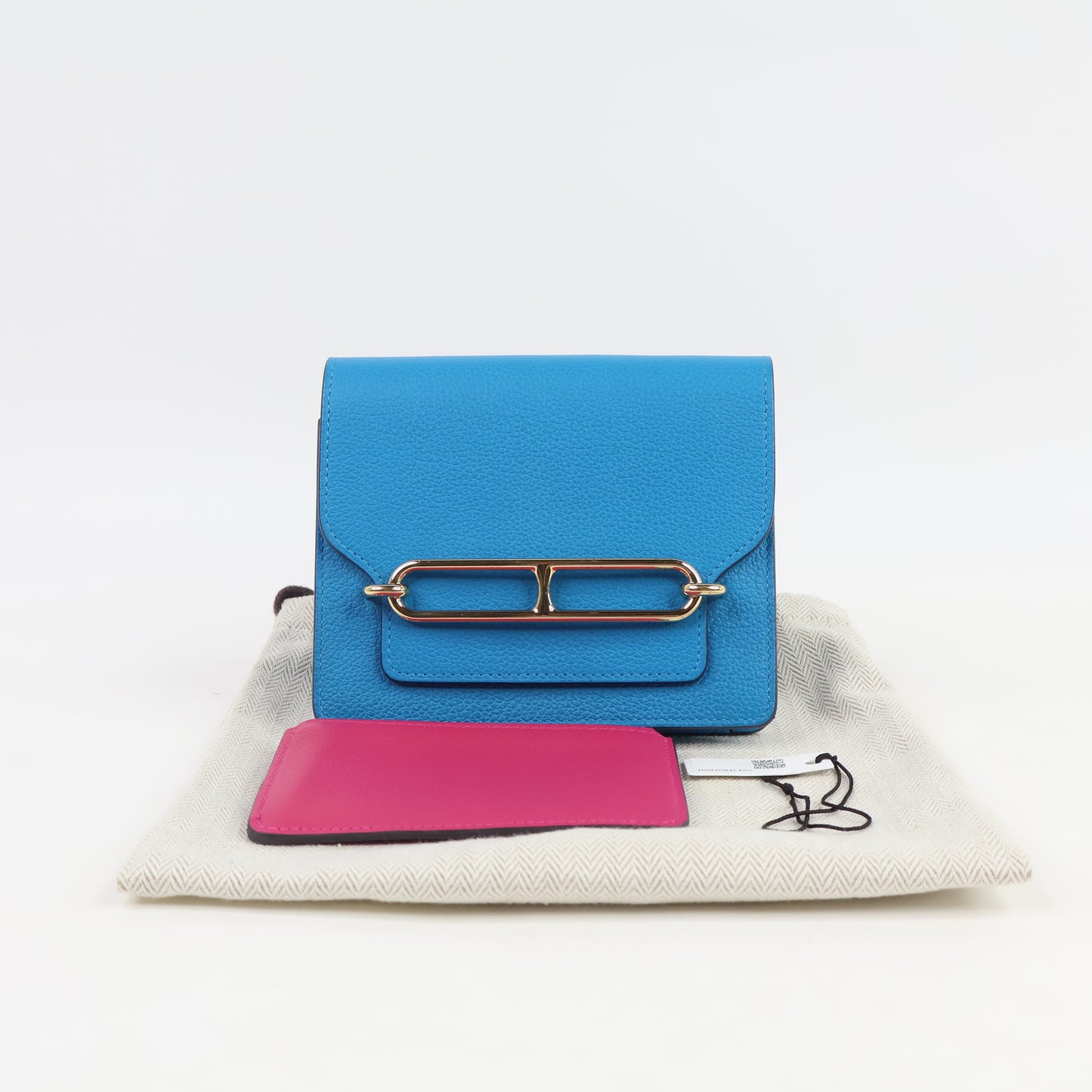 Hermes Roulis Slim Blue Frida Rose Maxico Evercolor PHW