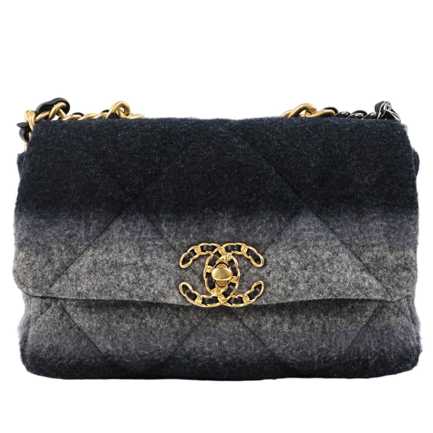 Chanel 19 Wool Ombre Grey