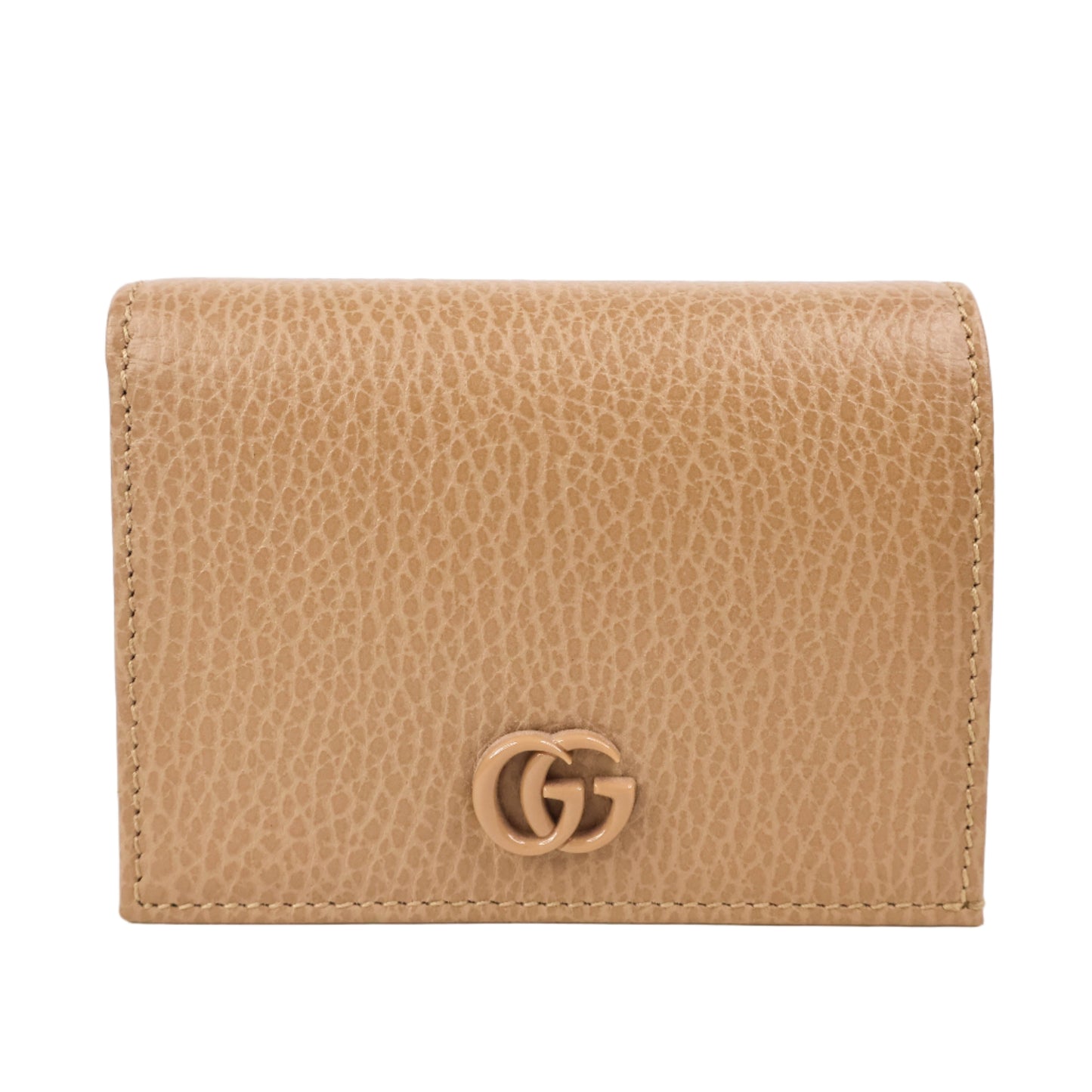 Gucci Marmont Compact Wallet Beige