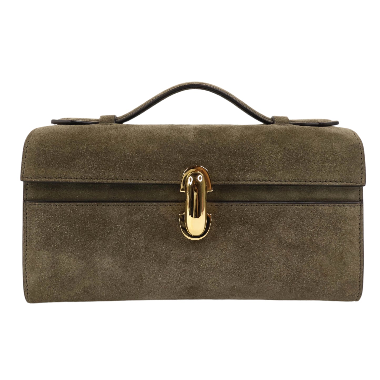 Savette Symmetry Pochette Brown Suede