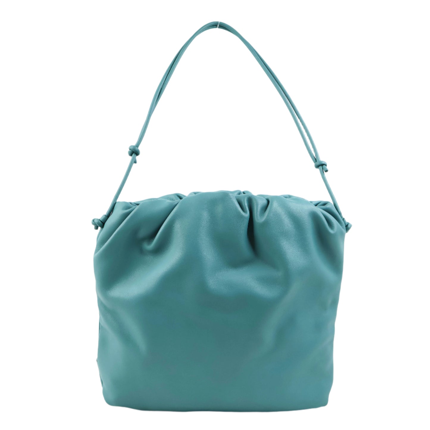 Bottega Veneta Fringe Pouch Linoleum Blue