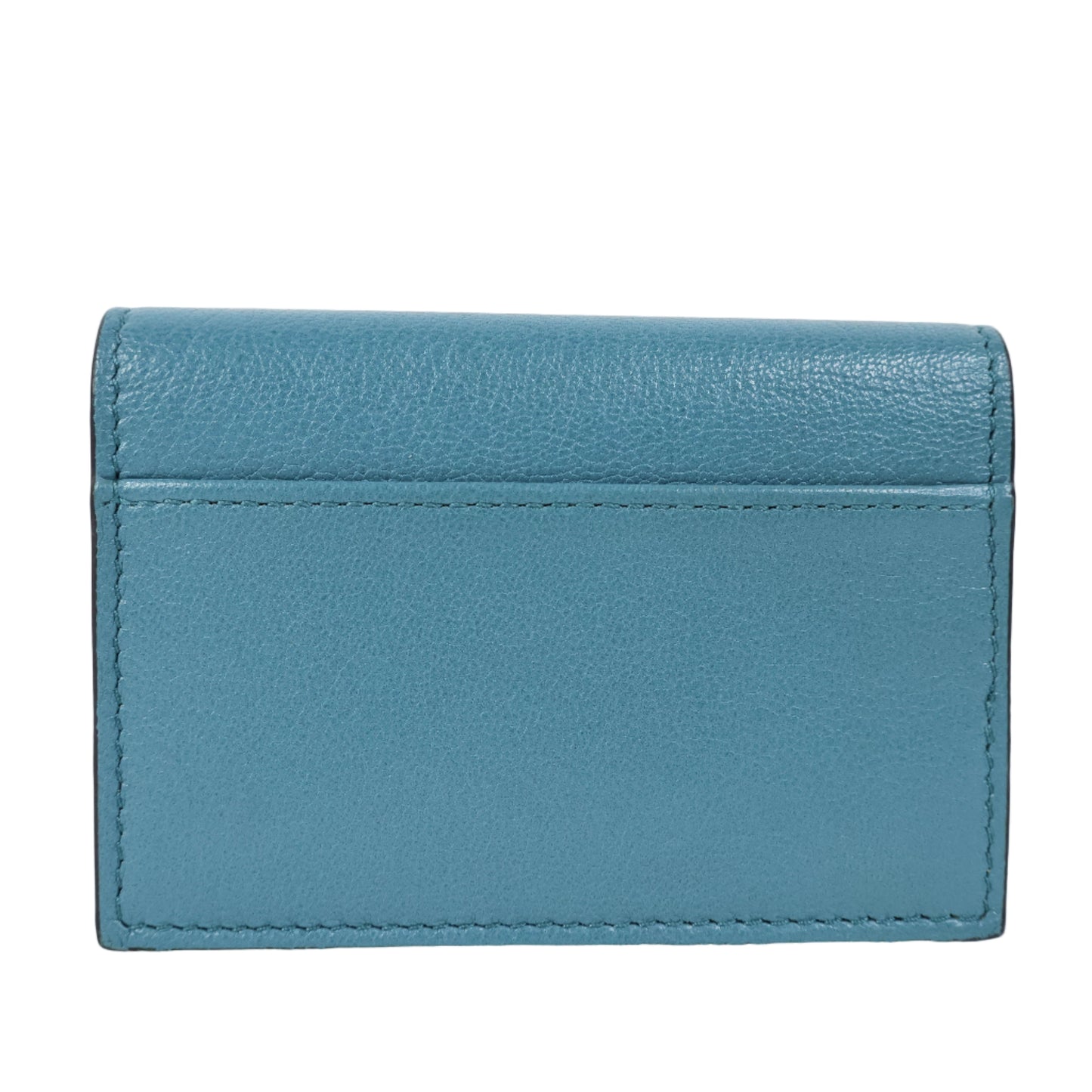 Christian Dior Saddle Card Holder Blue