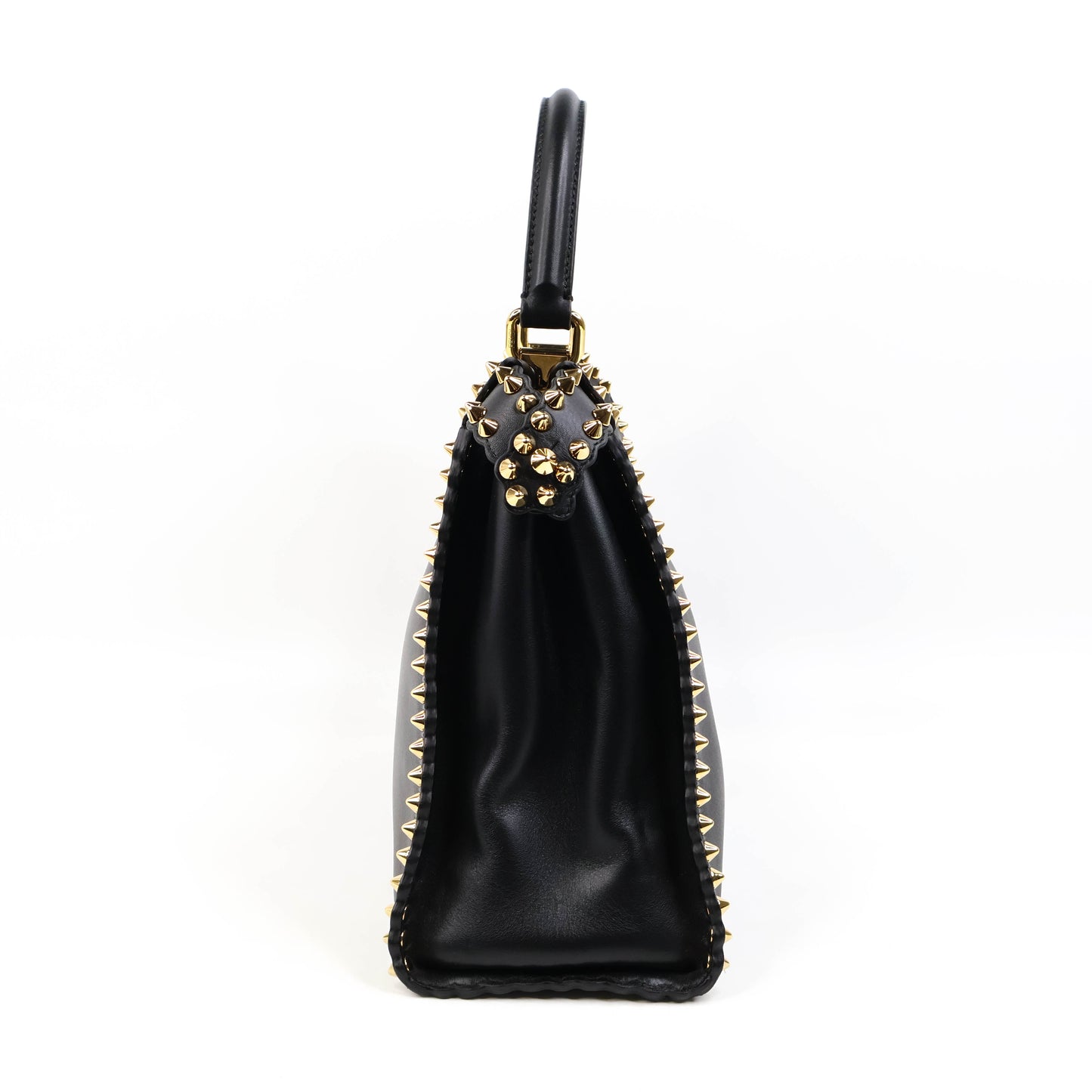 Fendi Peekaboo Medium Black Stud Gold