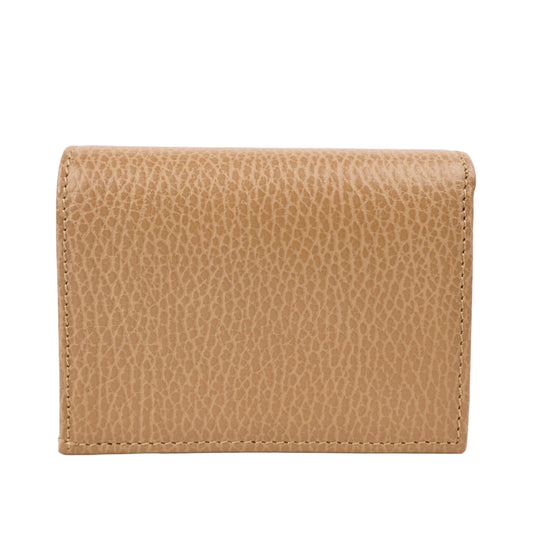 Gucci Marmont Compact Wallet Beige