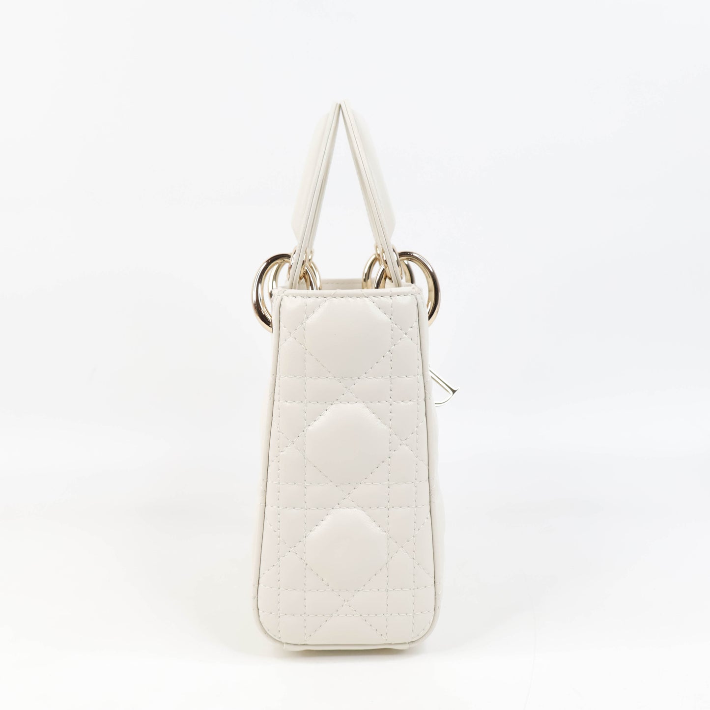 Dior Mini Lady Dior Bag White Cannage Lambskin