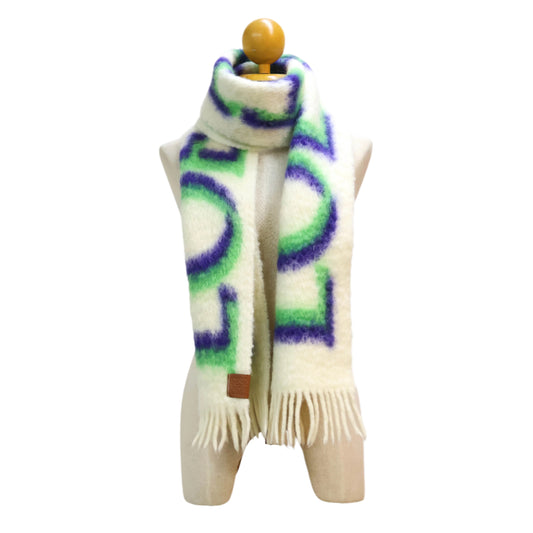 Loewe Scarf Wool White