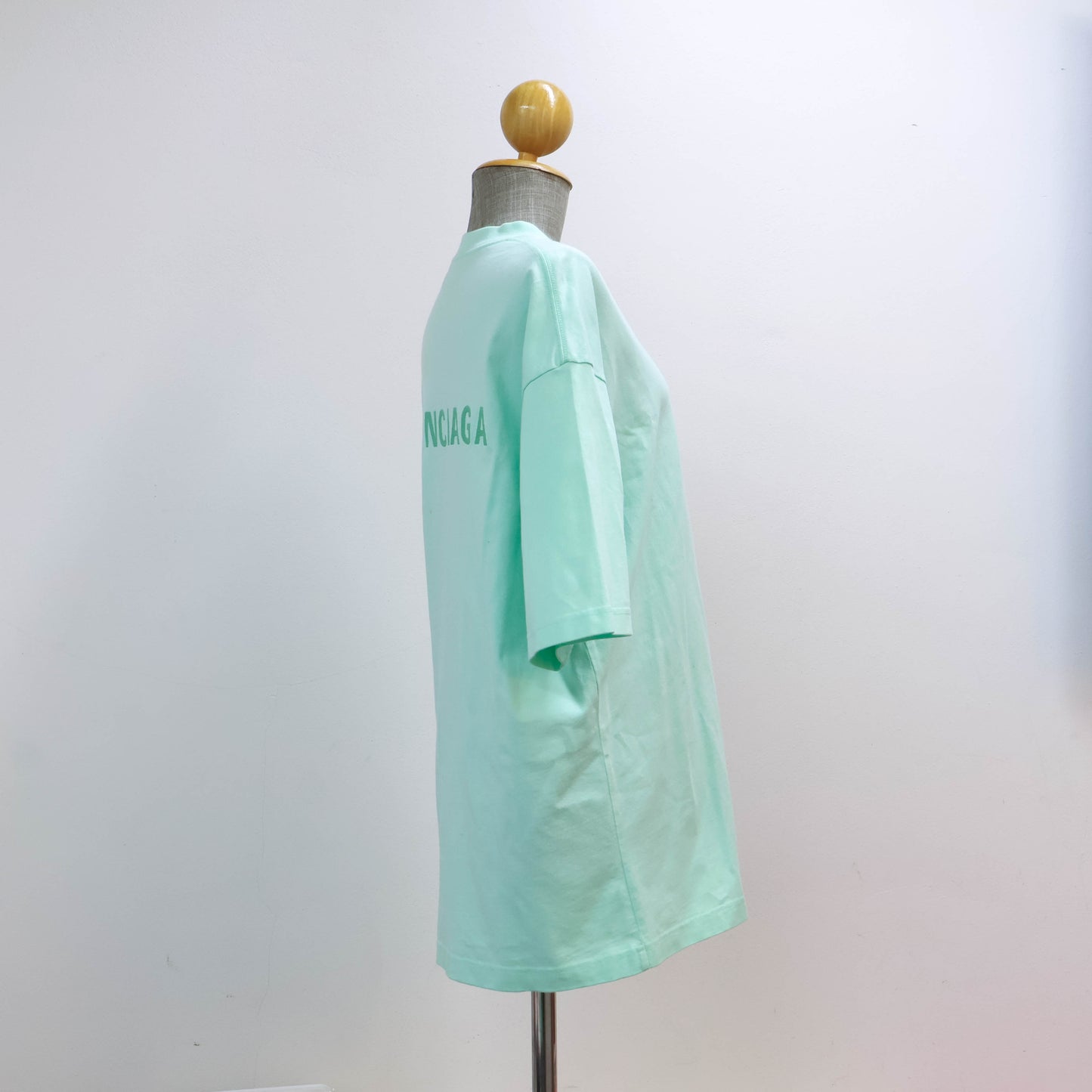 Balenciaga T-Shirt Logo Mint Green