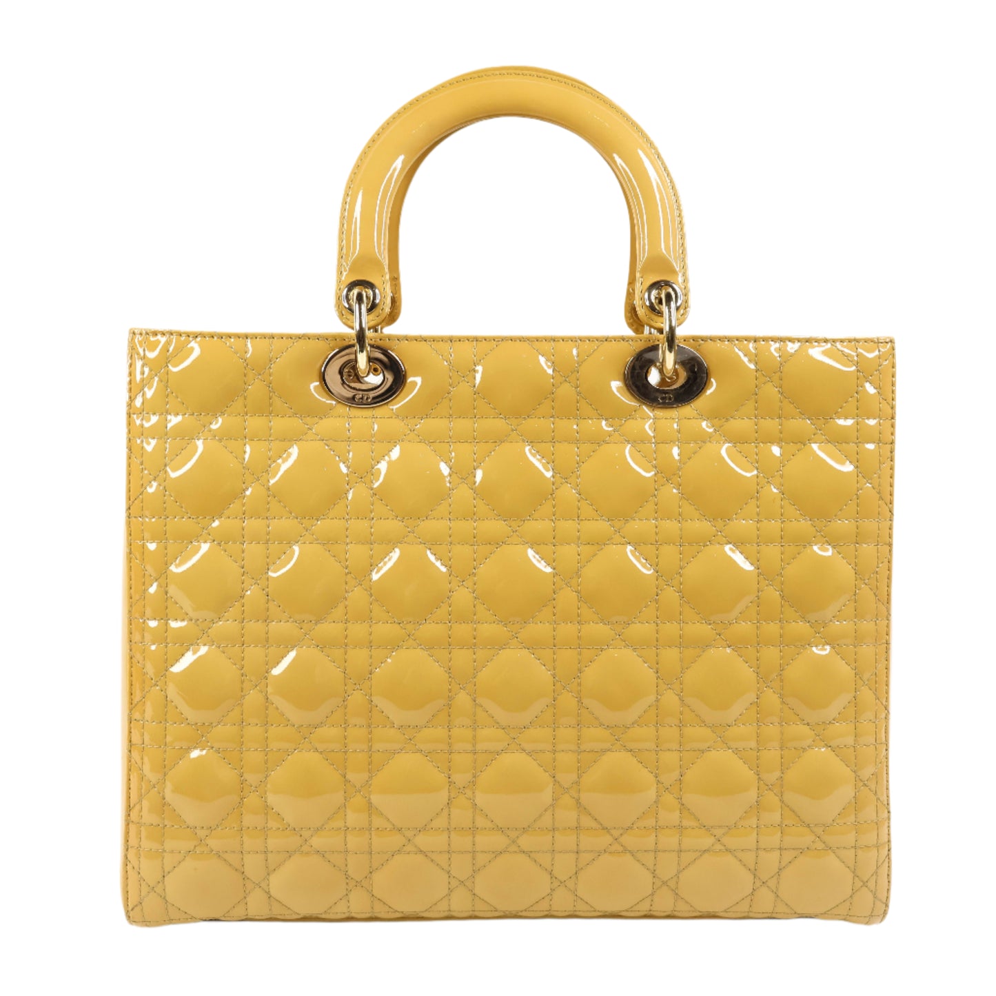 Christian Dior Lady Large Beige Patent SHW