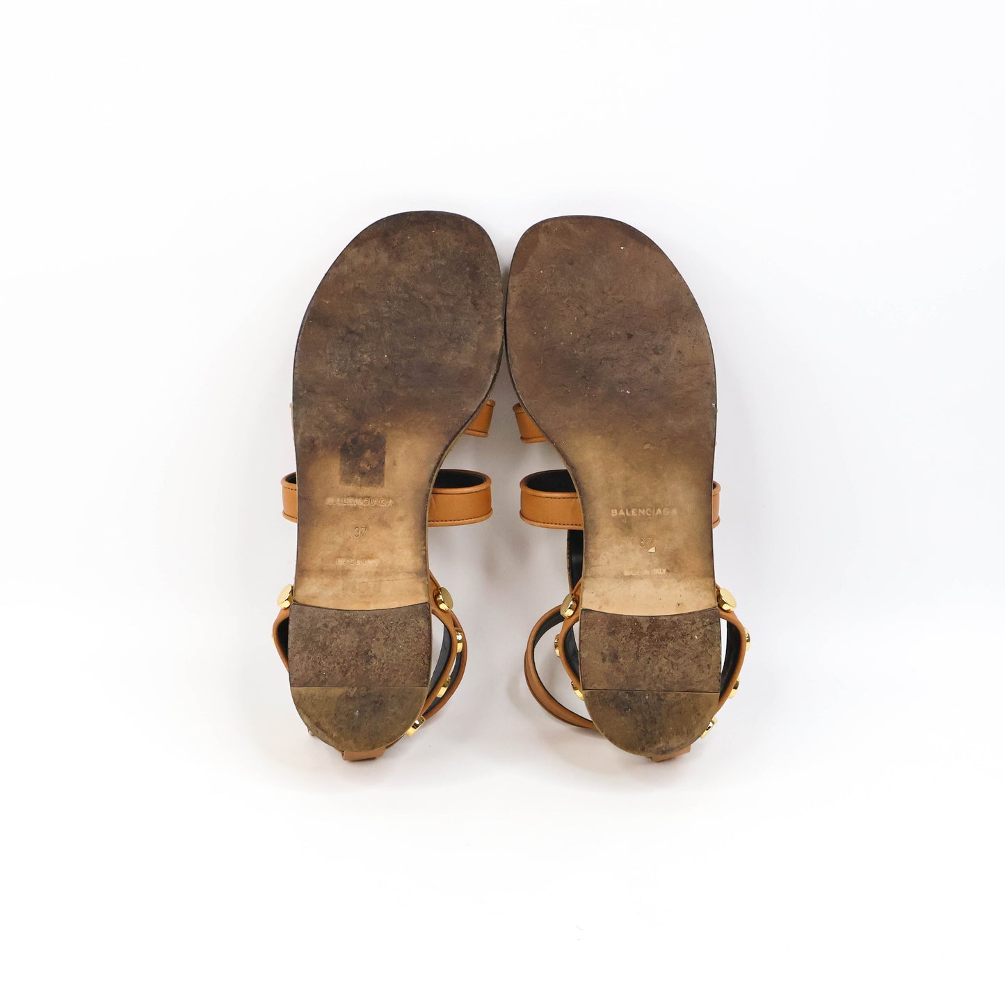 Balenciaga Gladiator Flat Brown 37