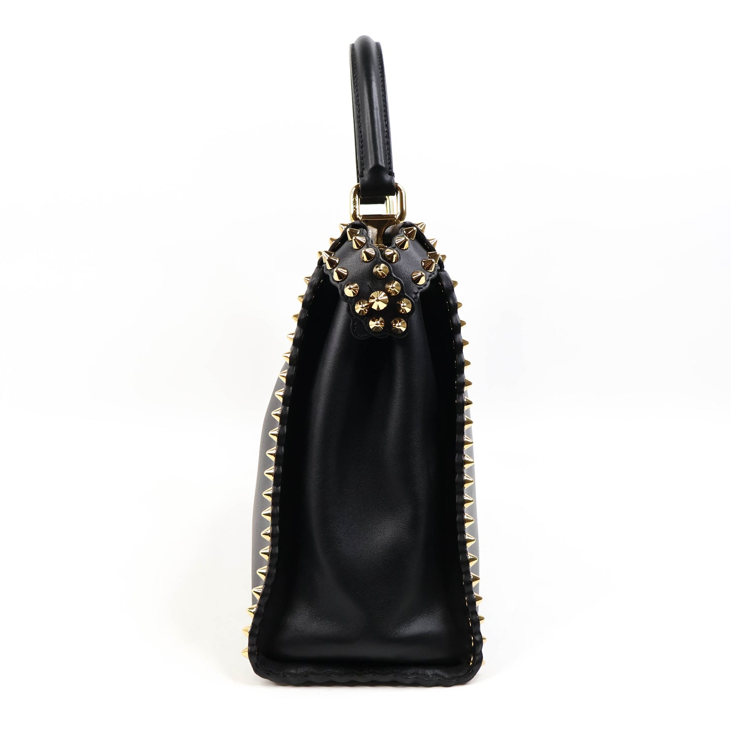 Fendi Peekaboo Medium Black Stud Gold
