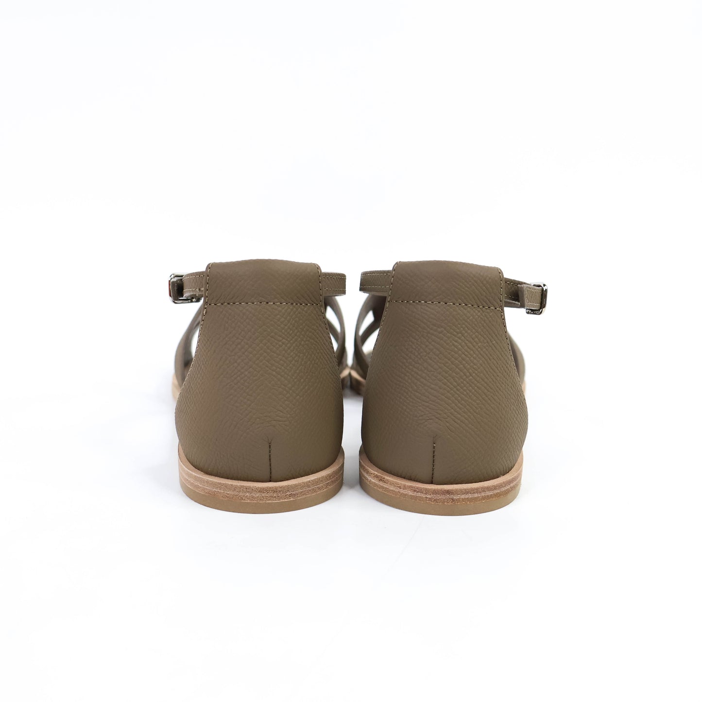 Hermes Santorini Sandals Etoupe 37