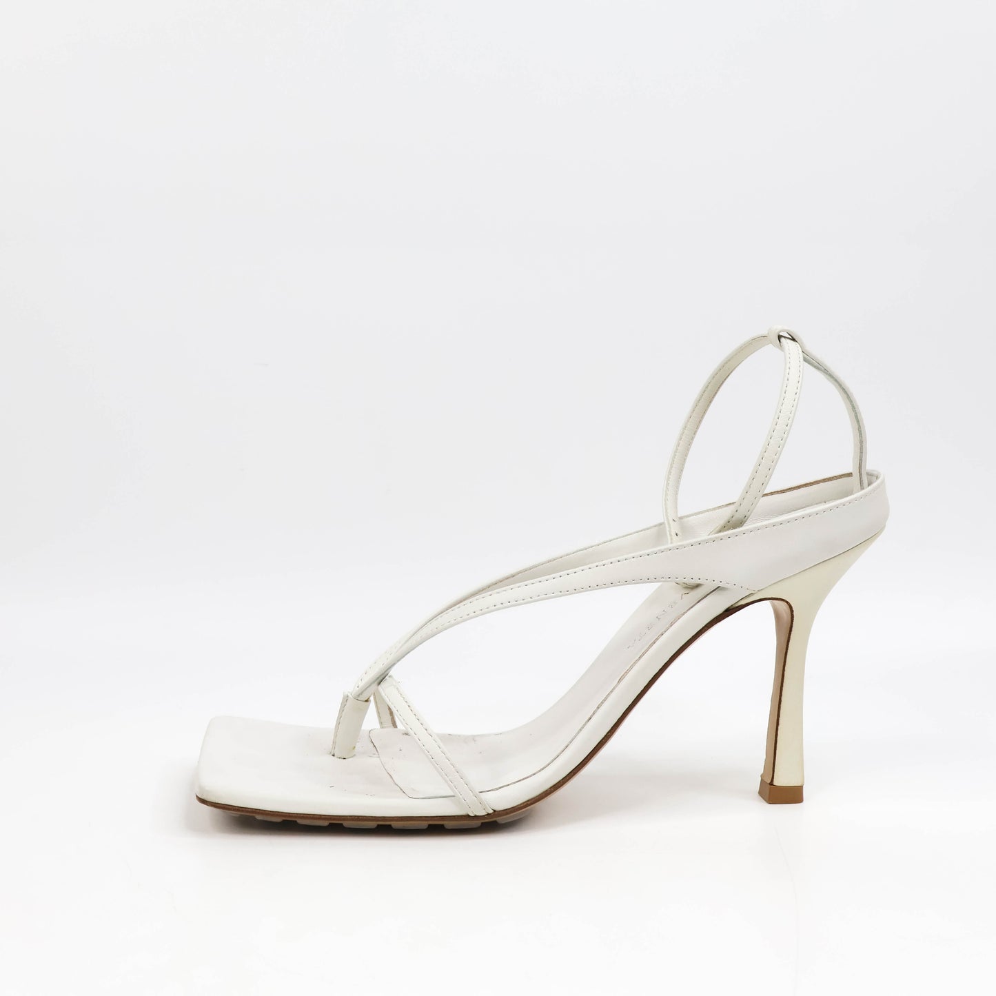 Bottega Sandals Heels Strap White 37.5