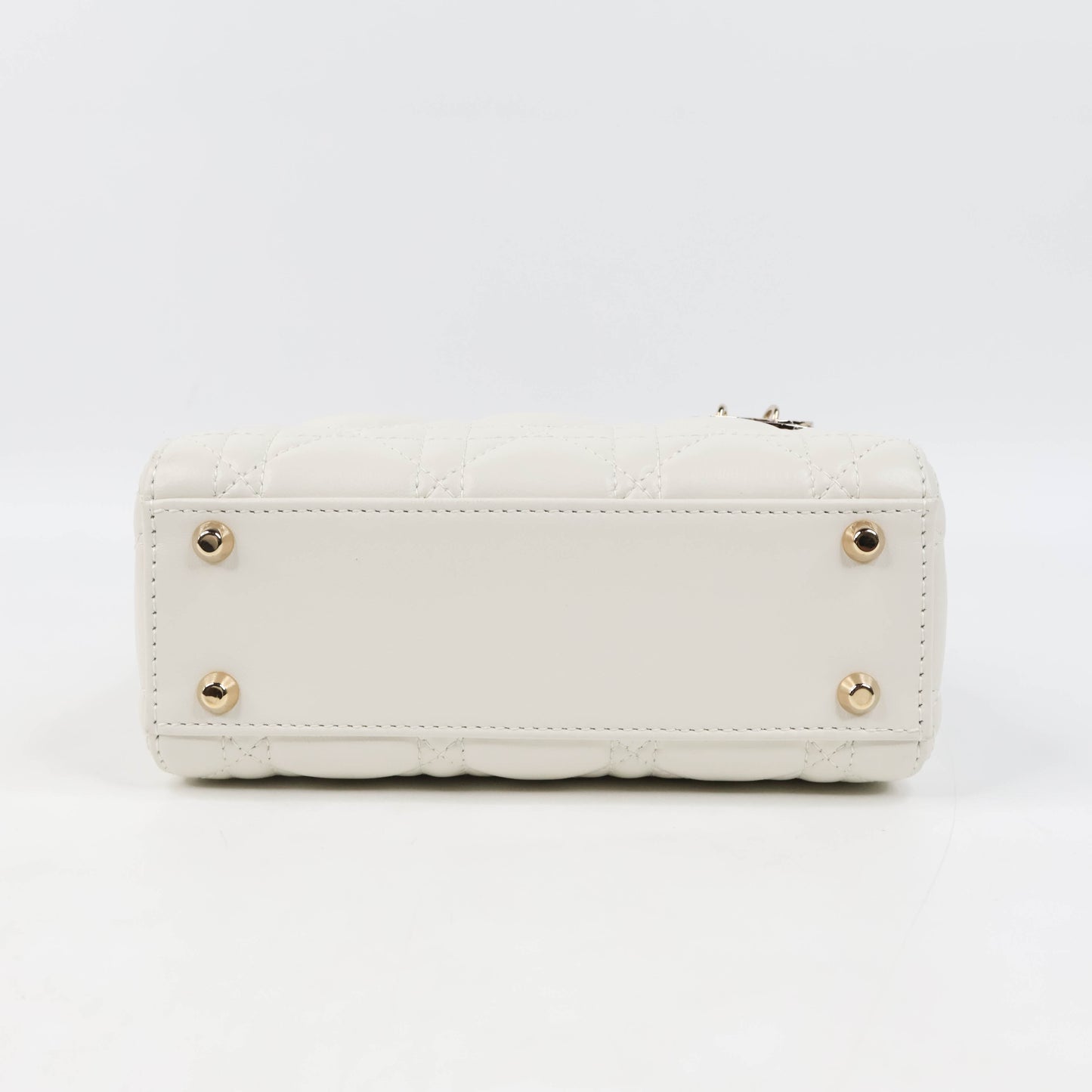Dior Mini Lady Dior Bag White Cannage Lambskin