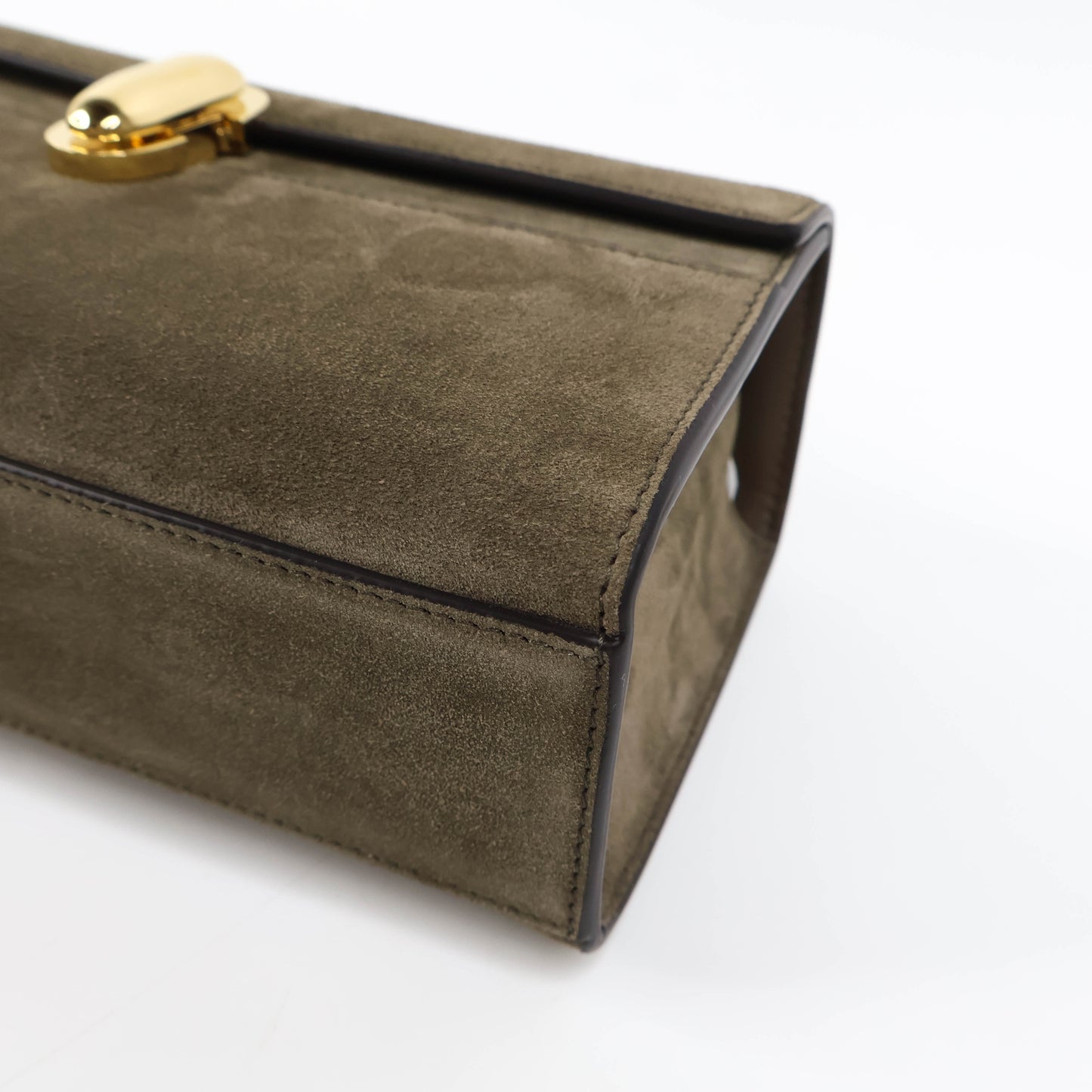 Savette Symmetry Pochette Brown Suede