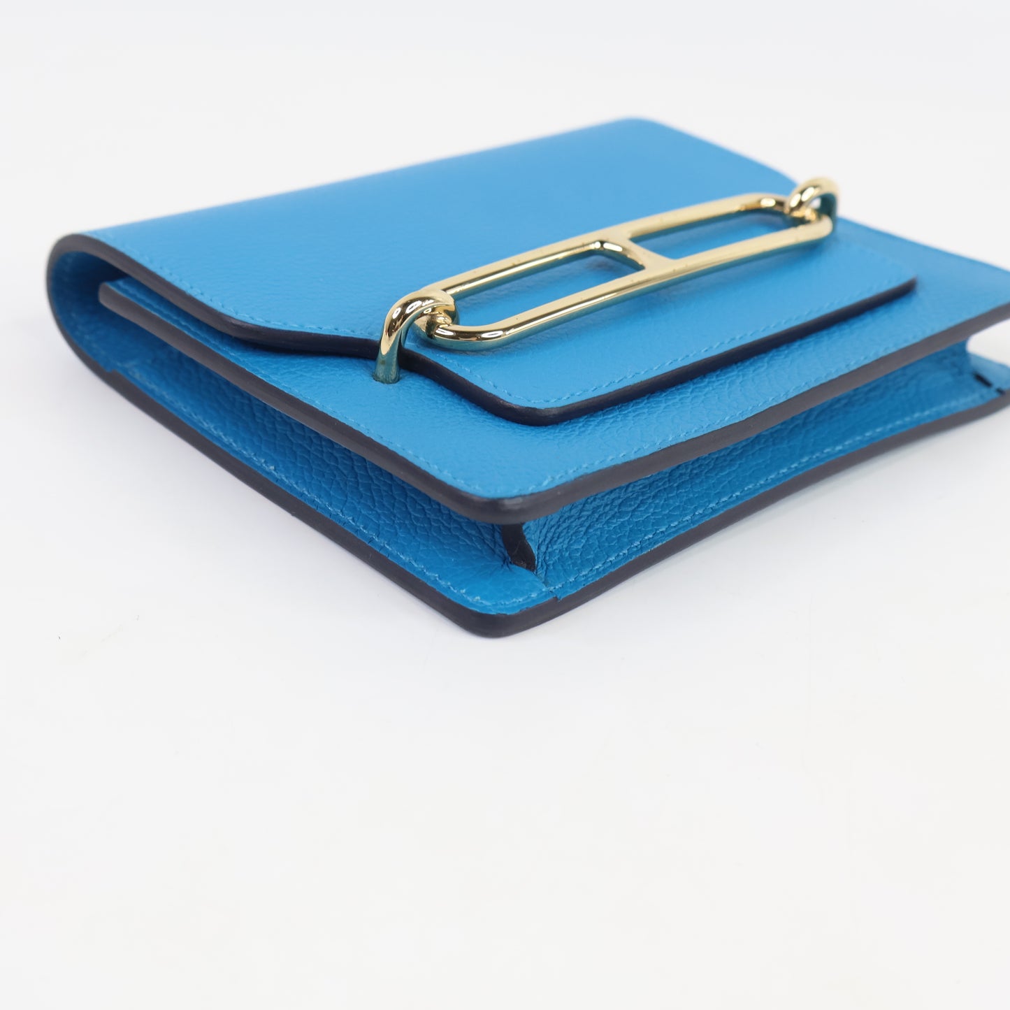 Hermes Roulis Slim Blue Frida Rose Maxico Evercolor PHW