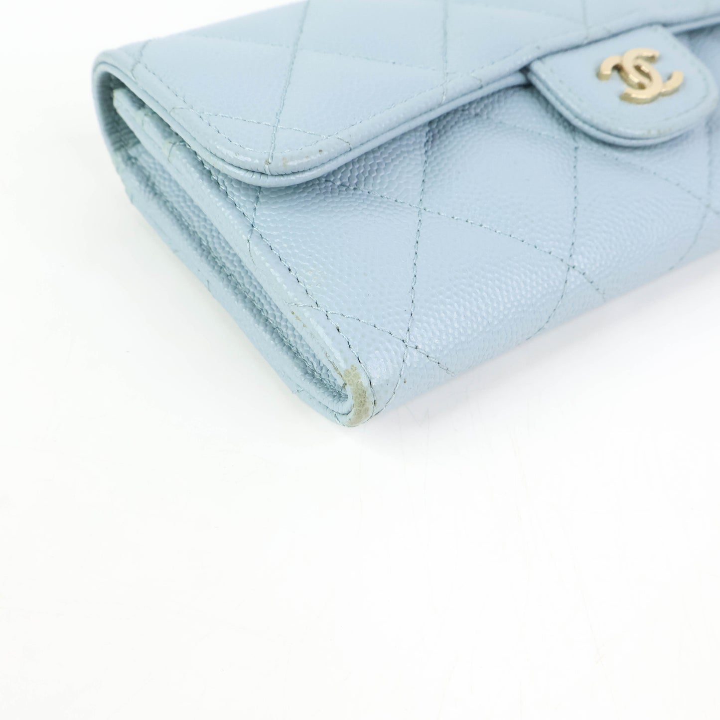 Chanel Classic Medium Wallet Light Blue