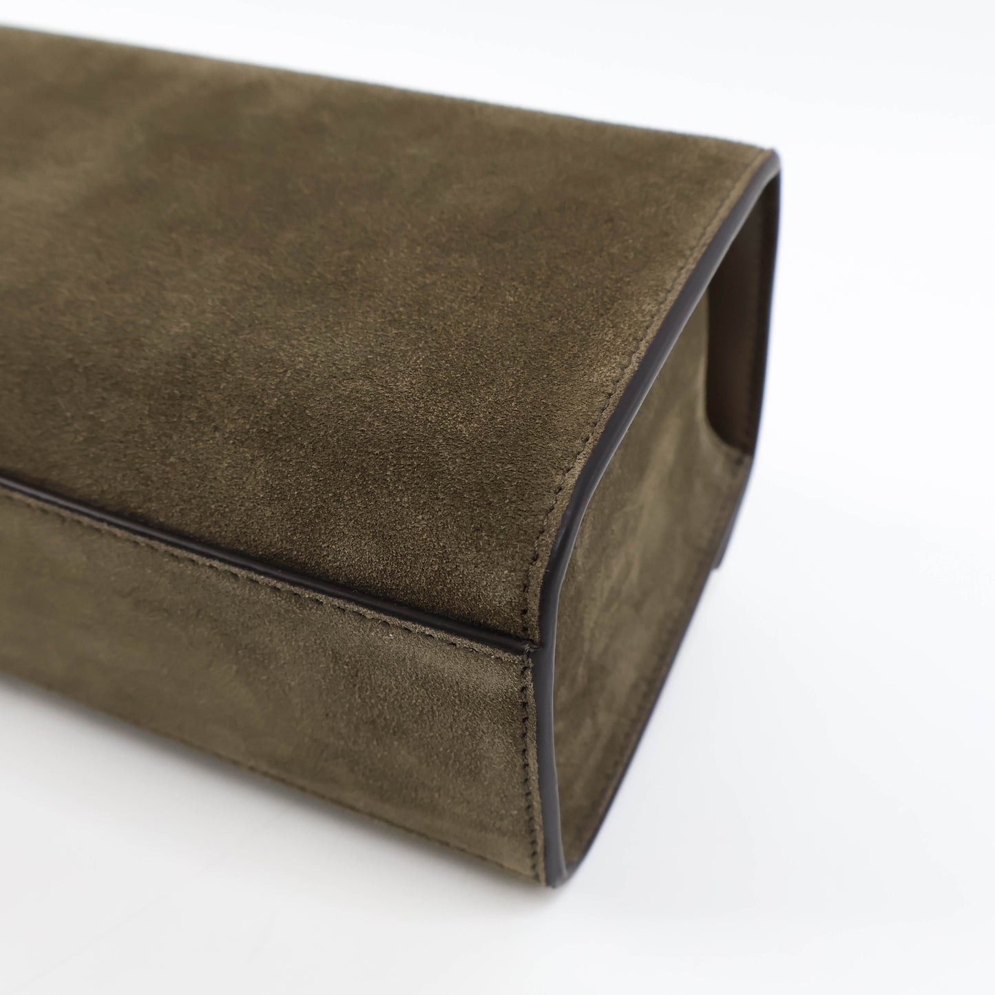 Savette Symmetry Pochette Brown Suede