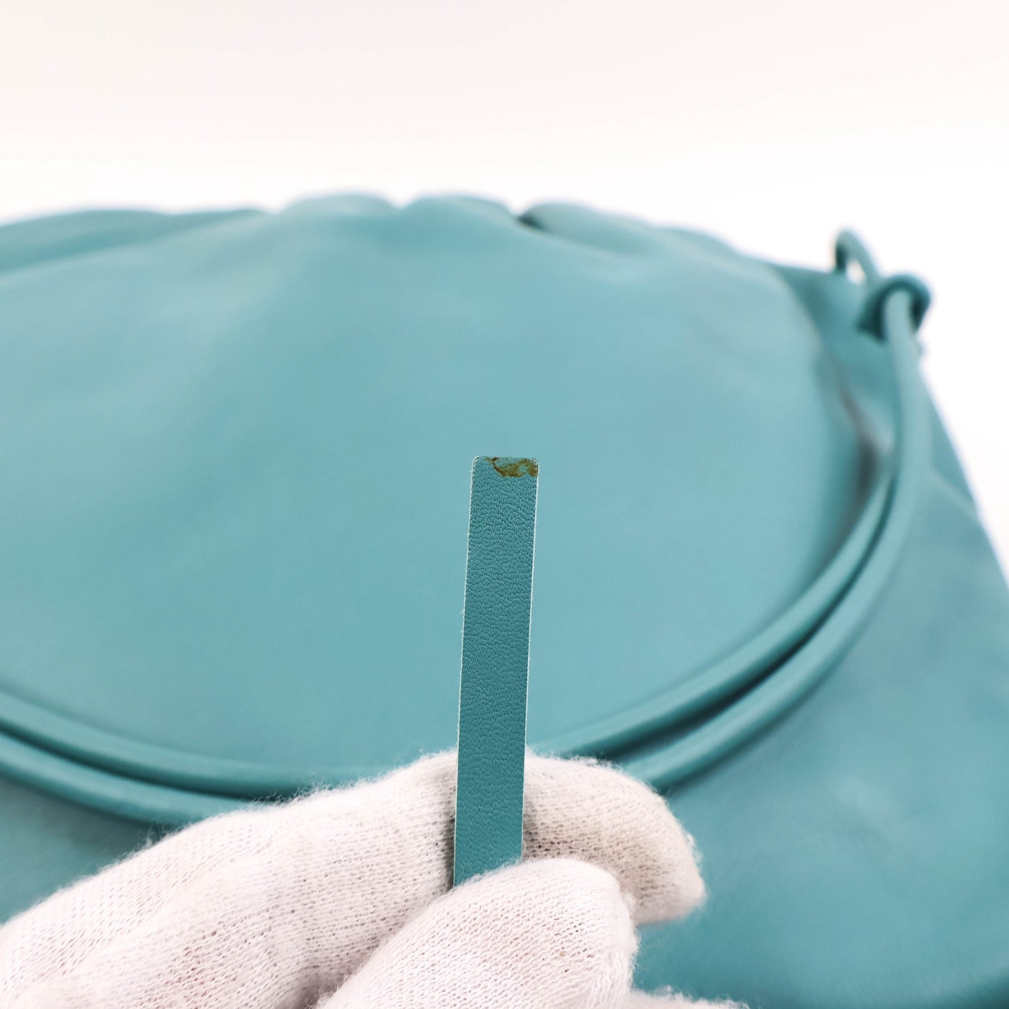 Bottega Veneta Fringe Pouch Linoleum Blue