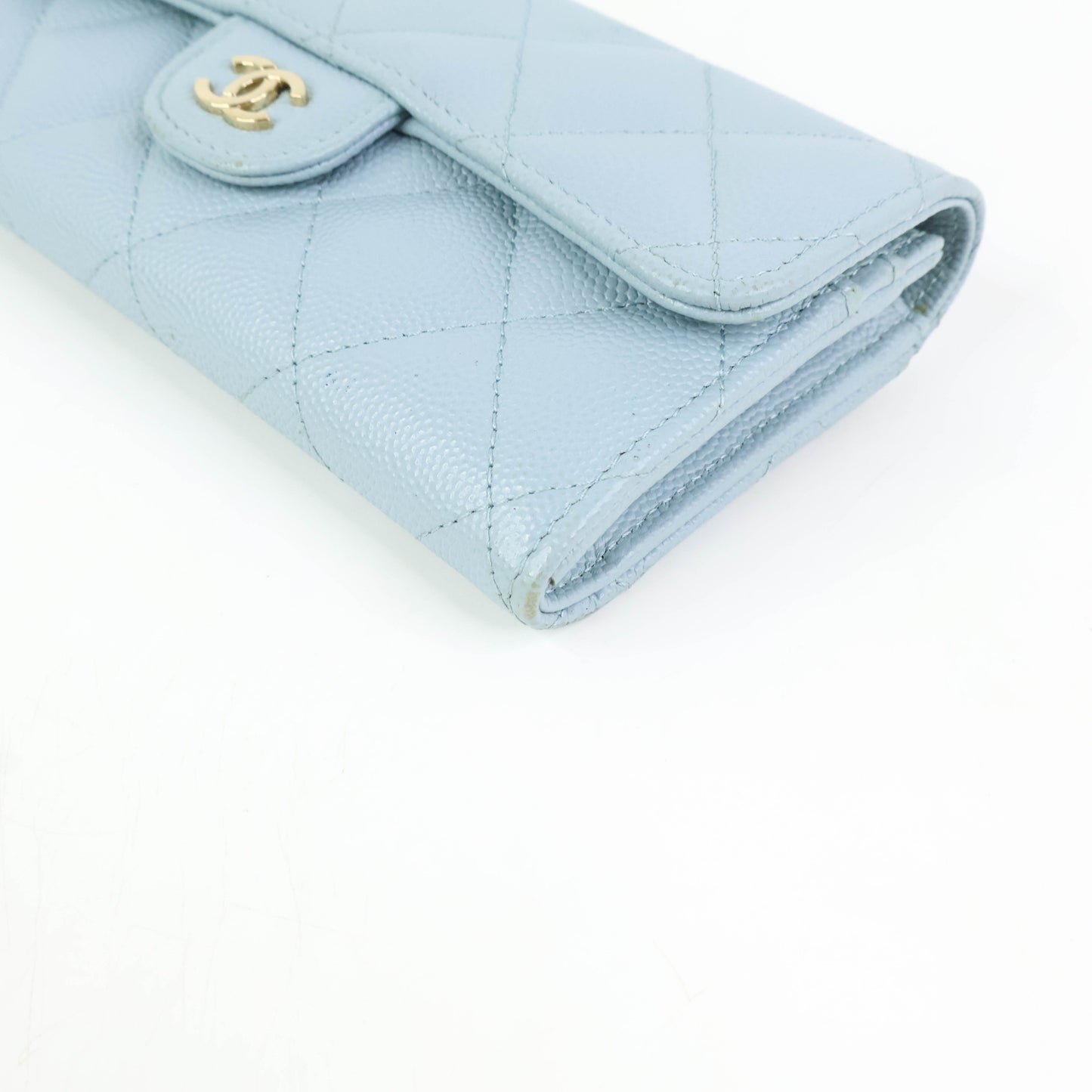 Chanel Classic Medium Wallet Light Blue