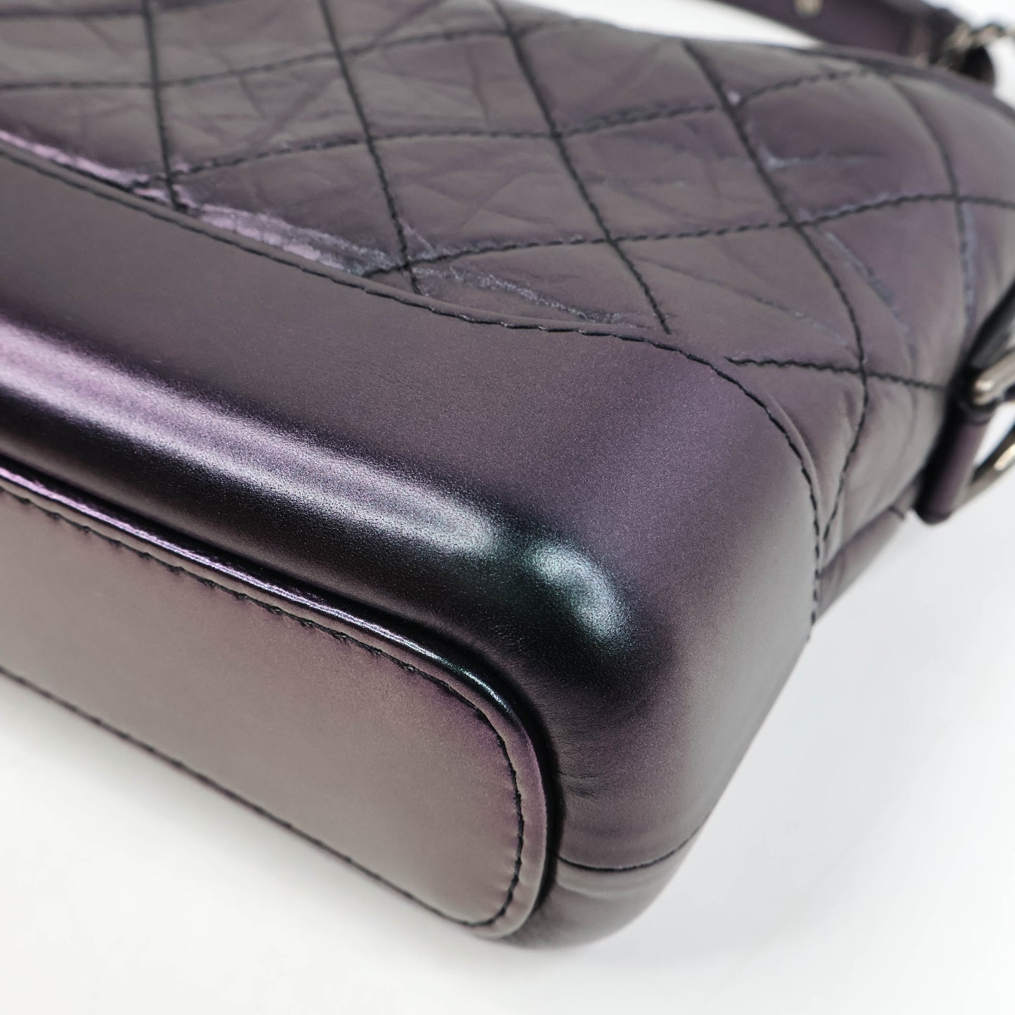 Chanel Gabrielle Small Iridescent Purple Lamb