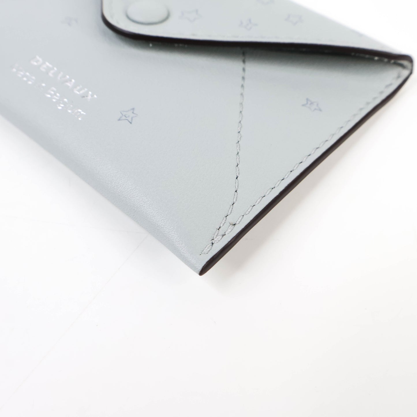 Delvaux Card Holder Grey Star
