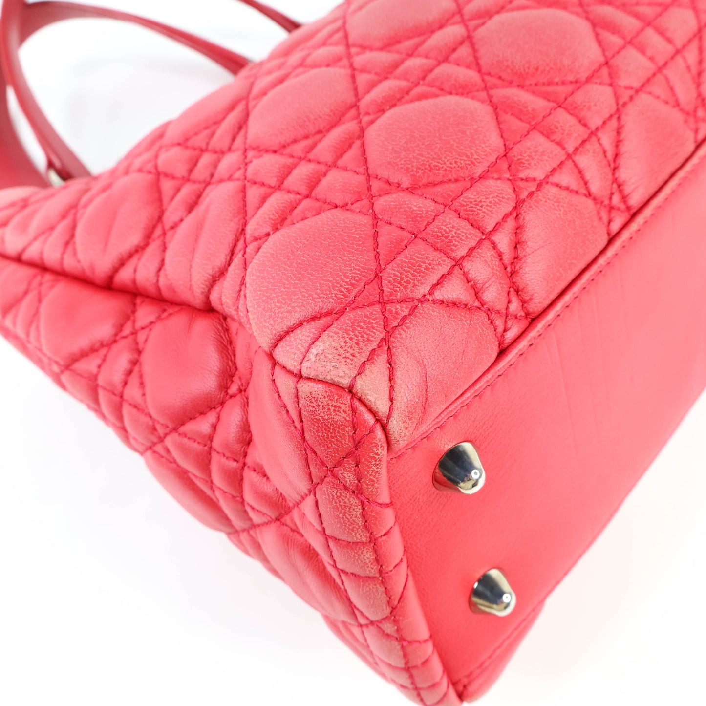 Christian Dior Soft Cannage Yote Red Bag