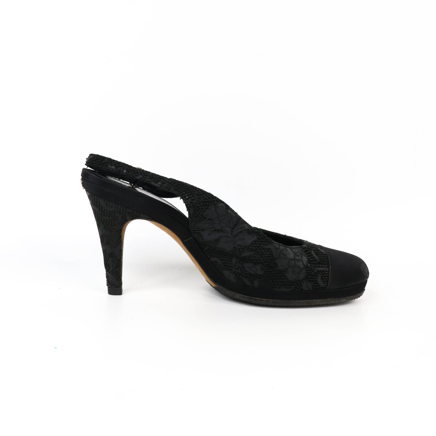 Chanel Sling Back Pumps Black size 38