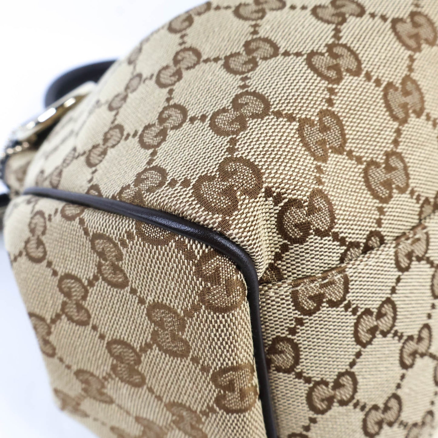 Gucci Tote Bag Canvas GG Brown