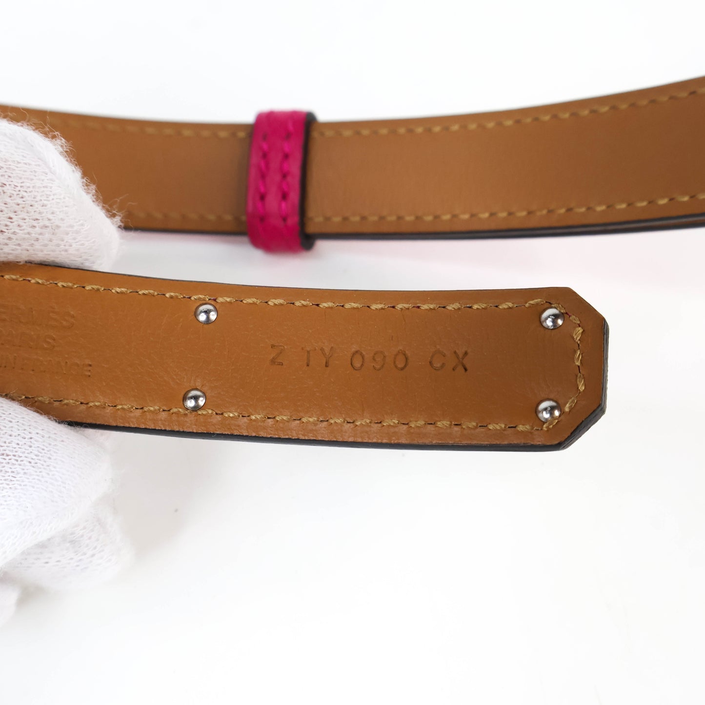 Hermes Kelly Belt Pocket 18 Epsom Rose Mexico