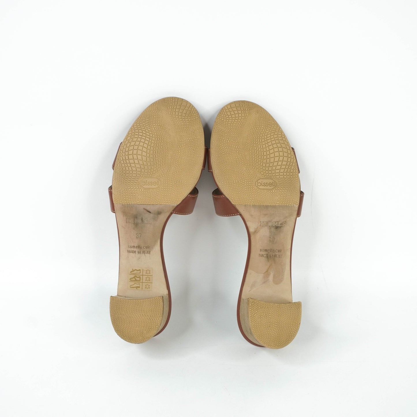 Hermes Oasis Sandals Gold 37