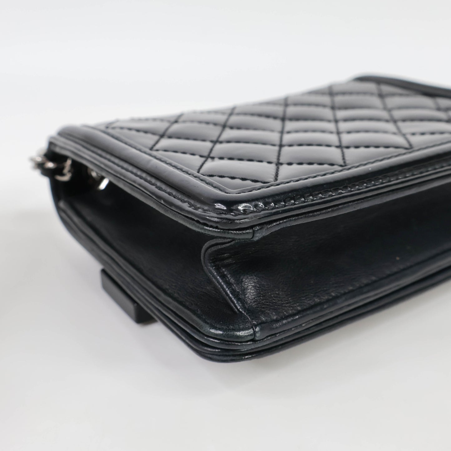 Chanel Boy Brick Flap Bag Plexiglass Black Pink