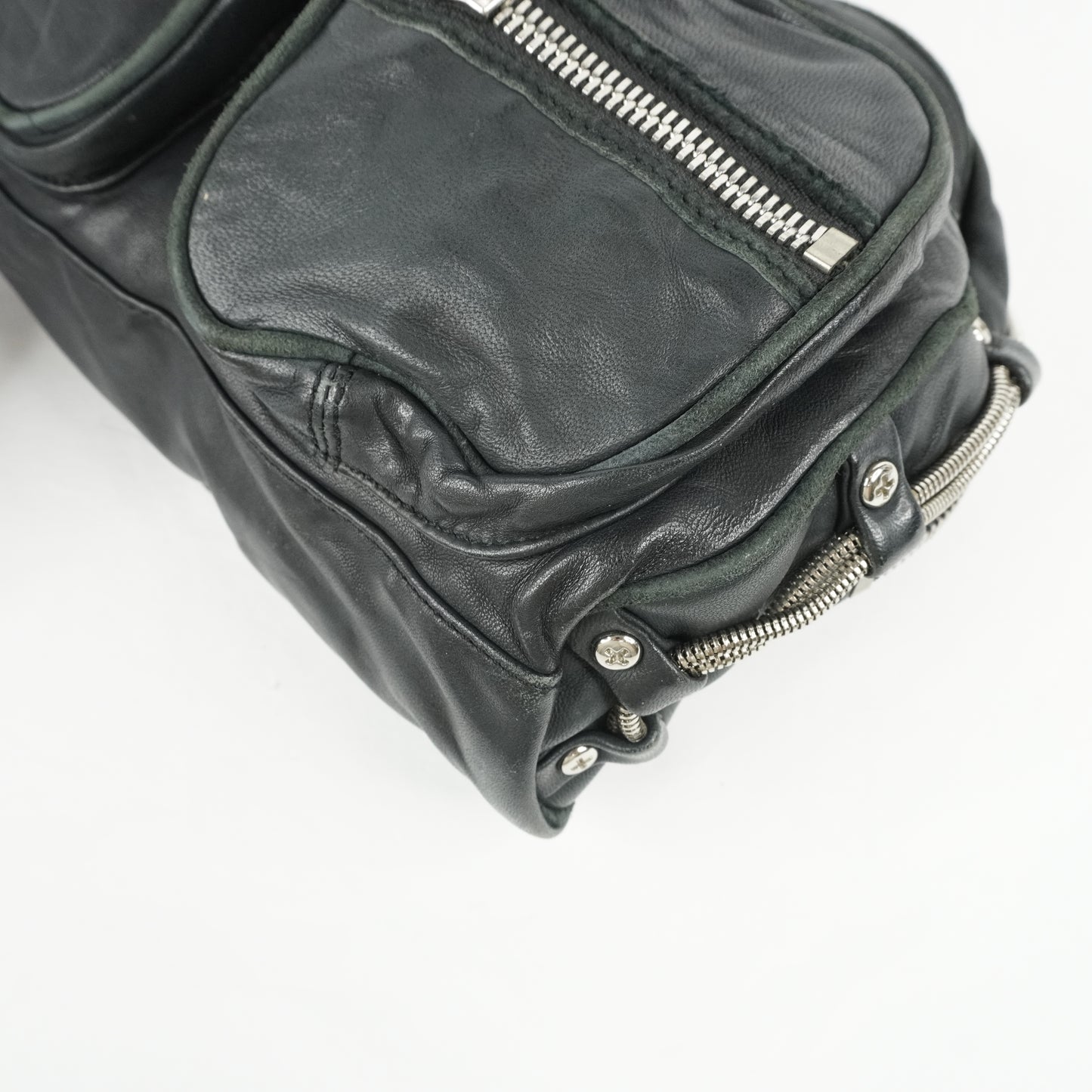 Alexander Wang Brenda Zip Chain Shoulder Bag Black