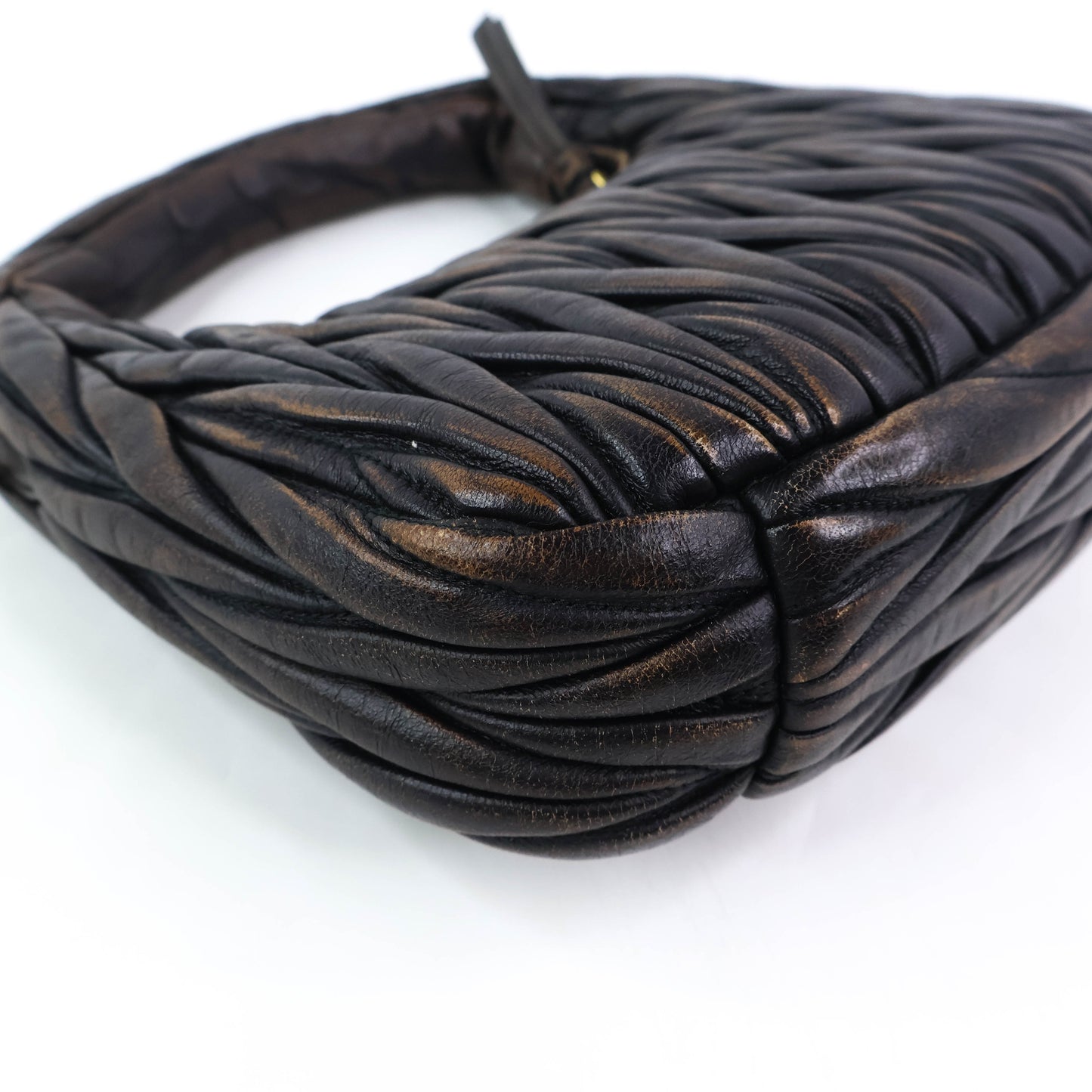 Miu Miu Wander Matelasse Coffee